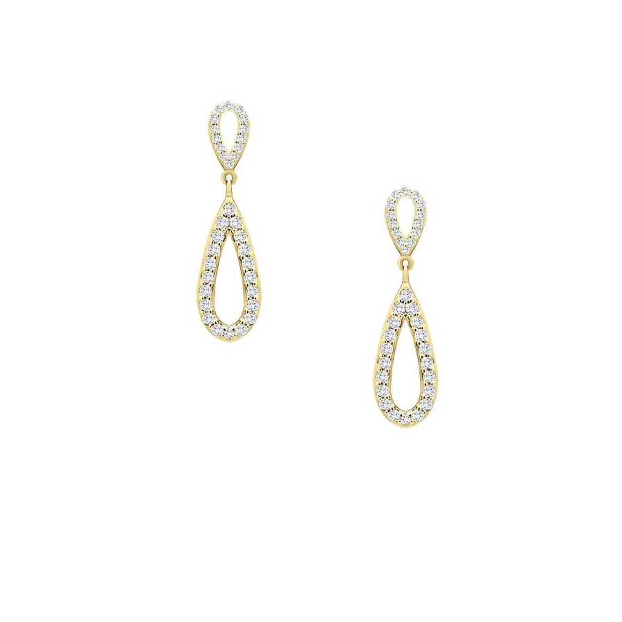 Earrings CANDY | Earrings Brio, 925 Sterling Silver, Gold-Plated