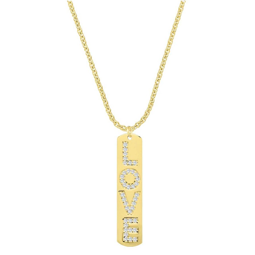 Necklaces CANDY | Necklace Love, 925 Sterling Silver, Gold-Plated