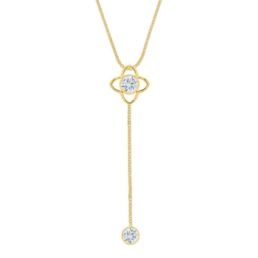 Necklaces CANDY | Y Necklace Gemma, 925 Sterling Silver, Gold-Plated