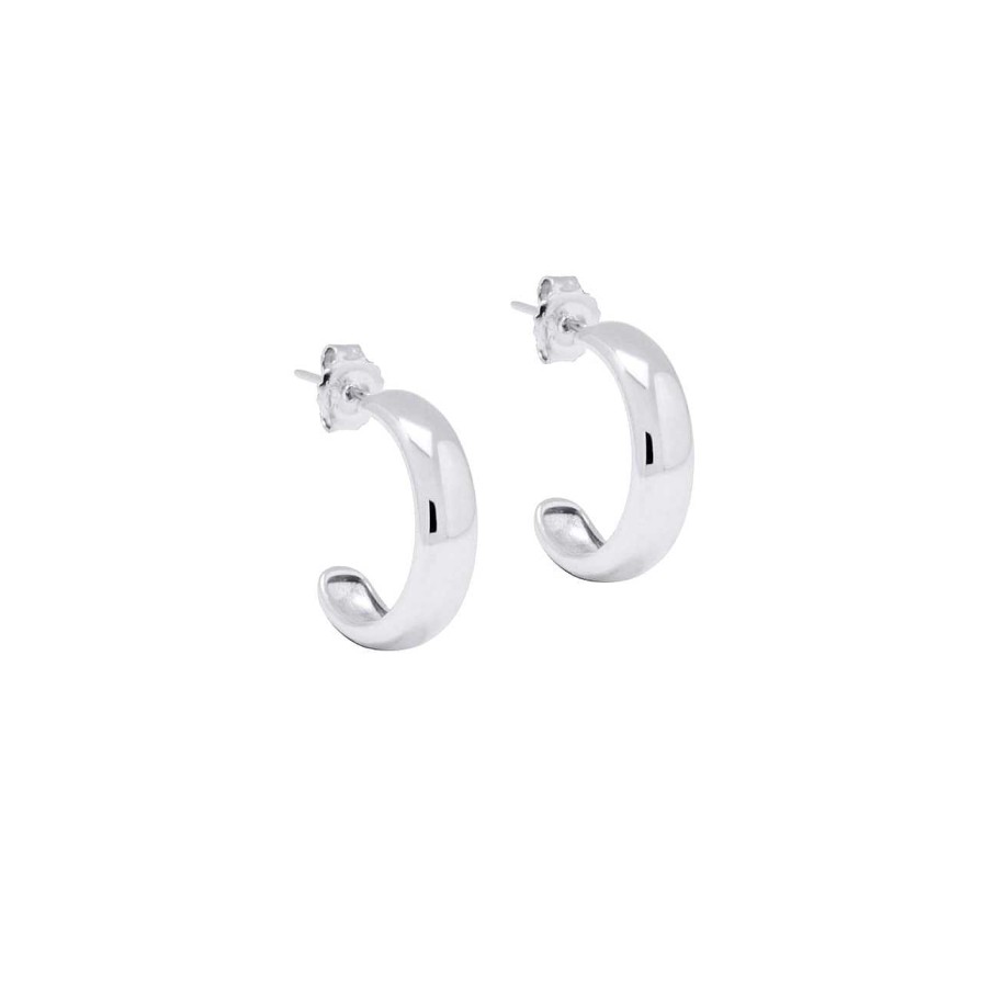 Earrings CANDY | Hoop Earrings Puro L, 925 Sterling Silver