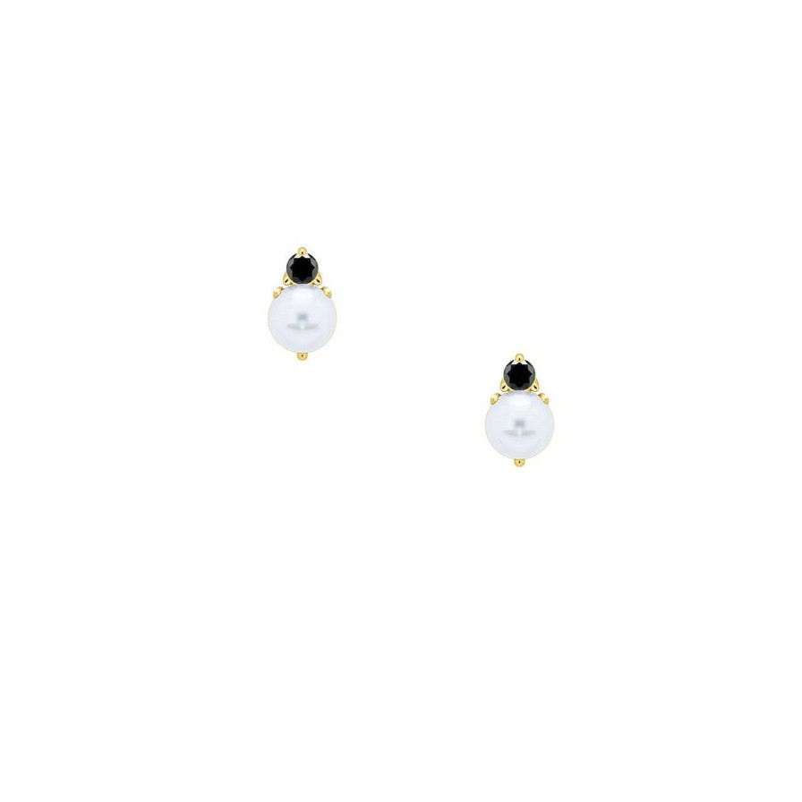 Earrings CANDY | Earstuds Veni, 925 Sterling Silver, Gold-Plated