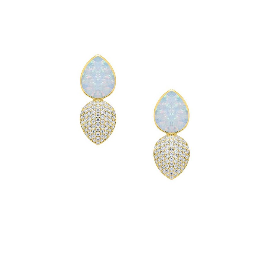 Earrings CANDY | Earrings Palia, 925 Sterling Silver, Gold Plated