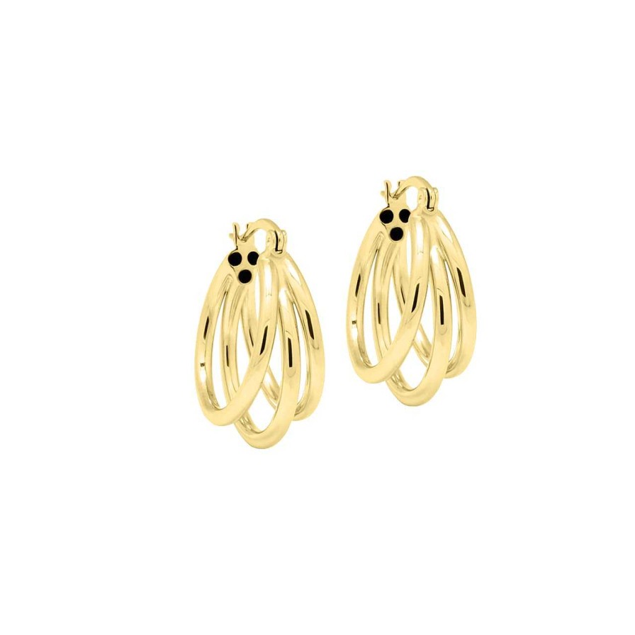 Earrings CANDY | Hoop Earrings Aleni, 925 Sterling Silver, Gold-Plated