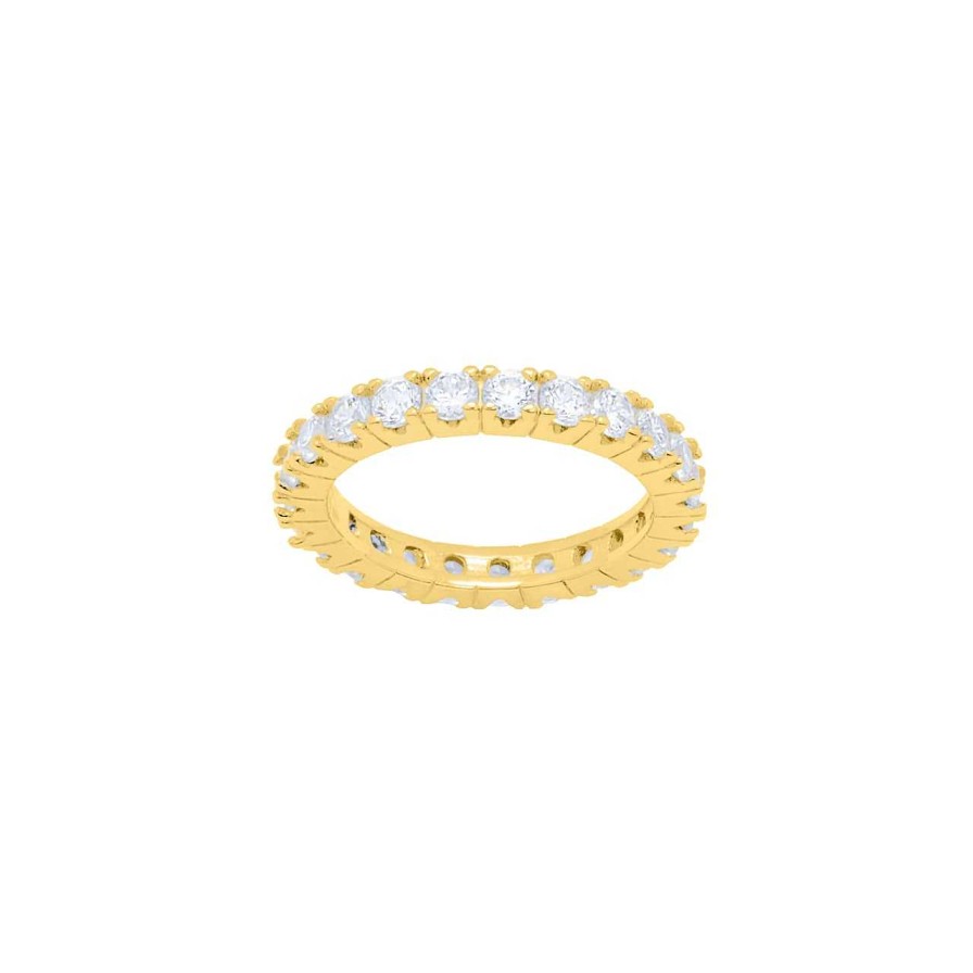 Rings CANDY | Ring Stine, 925 Sterling Silver, Gold-Plated