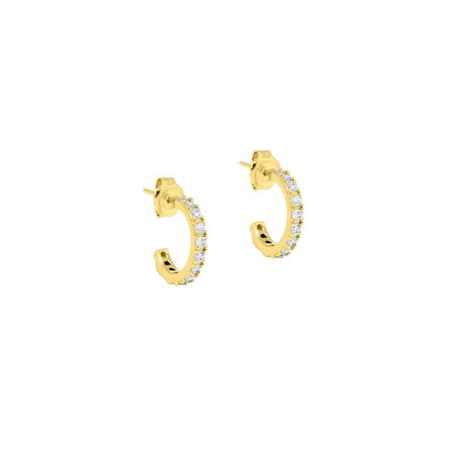 Earrings CANDY | Hoop Earrings Kiki M, 925 Sterling Silver, Gold-Plated