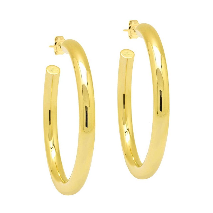 Earrings CANDY | Hoop Earrings Amy, 925 Sterling Silver, Gold-Plated