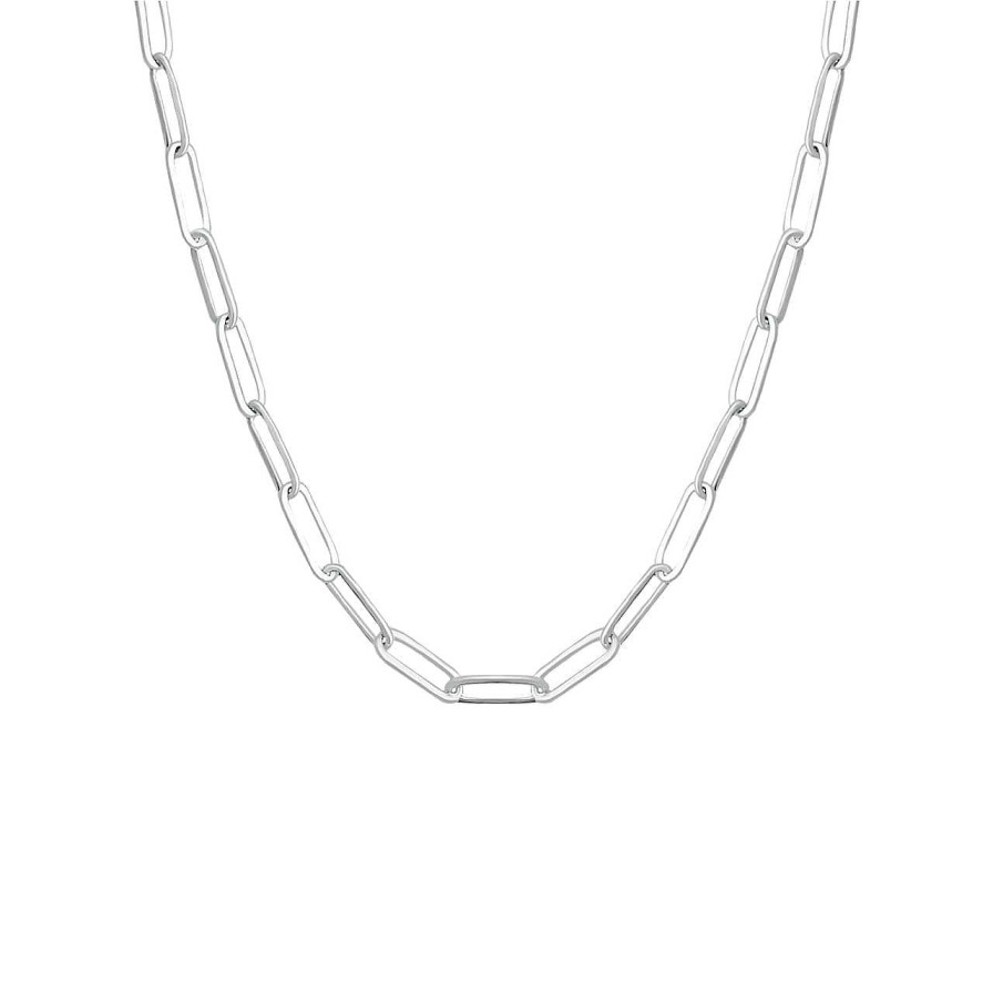 Necklaces CANDY | Paper-Clip-Necklace Sanda, 925 Sterling Silver