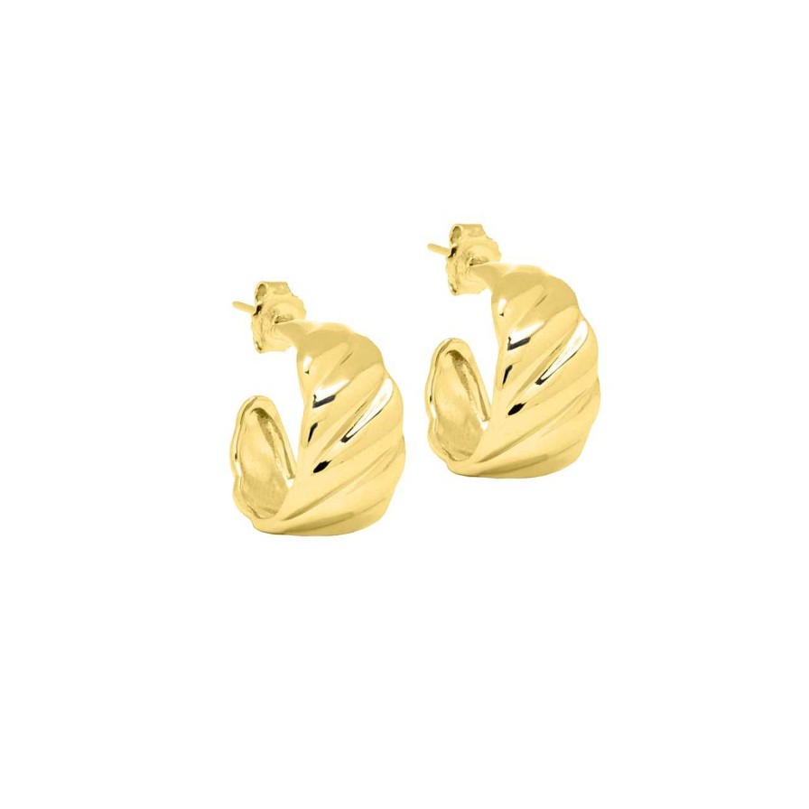 Earrings CANDY | Hoop Earrings Veron, 925 Sterling Silver, Gold-Plated