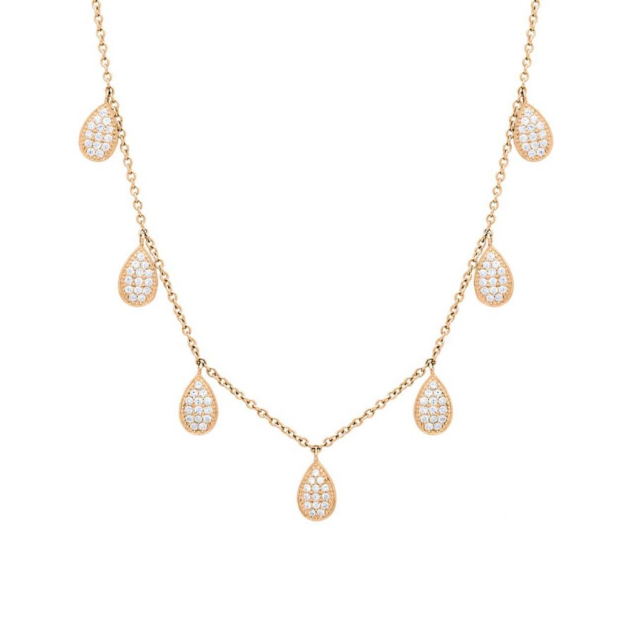 Necklaces CANDY | Necklace Tanit, Sterling Silver 925, Ros Gold Plated