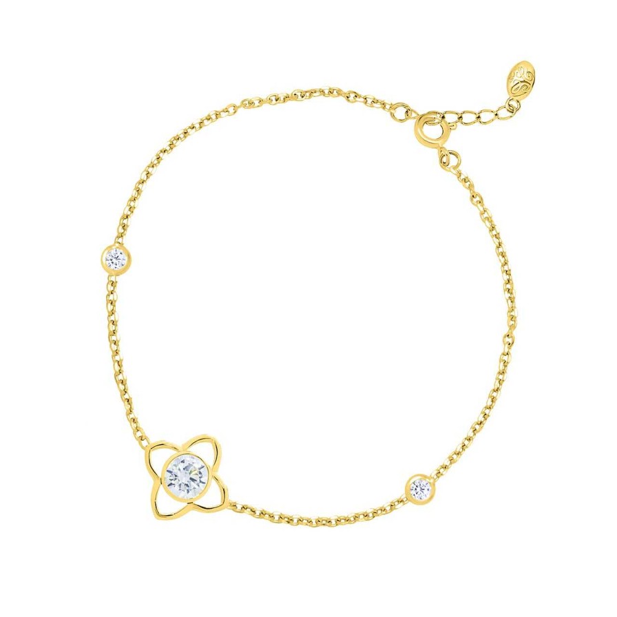 Bracelets CANDY | Bracelet Gemma, 925 Sterling Silver, Gold-Plated