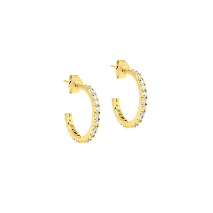 Earrings CANDY | Hoop Earrings Kiki L, 925 Sterling Silver, Gold-Plated