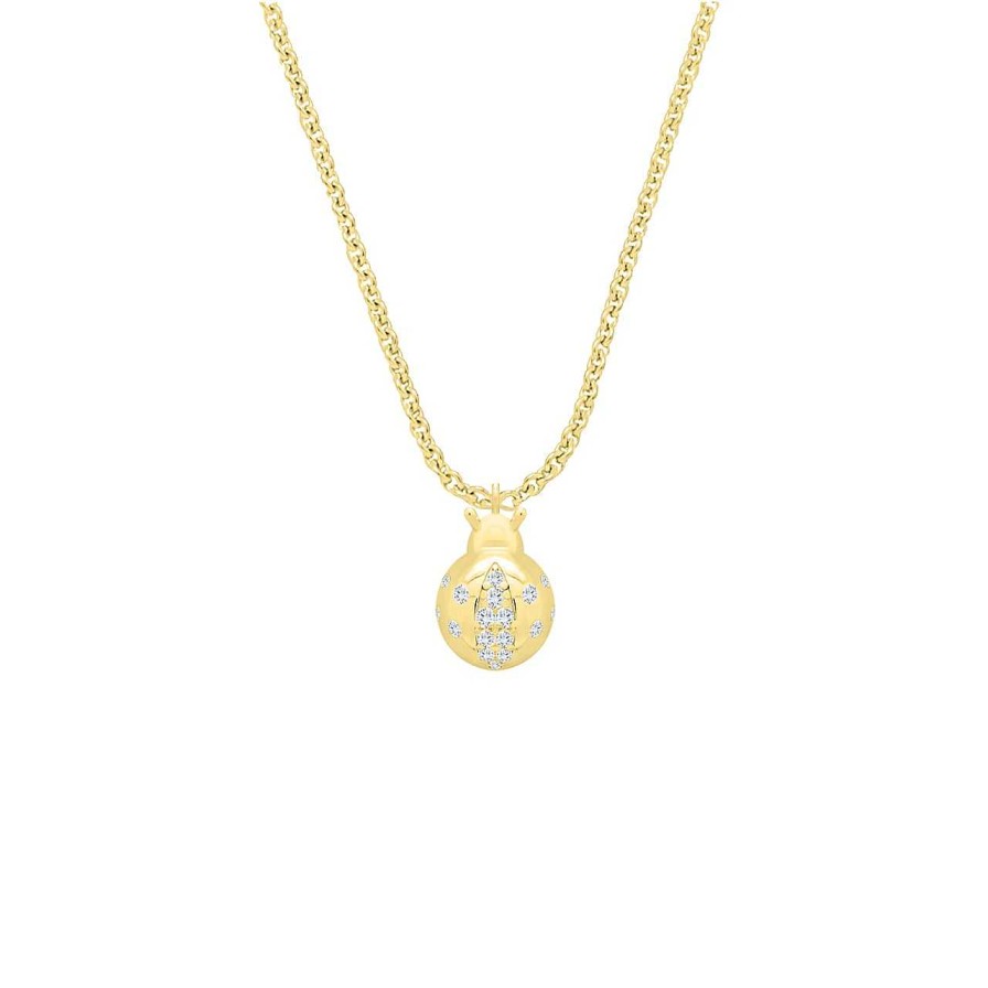 Children CANDY | Necklace Ladybug, 925 Sterling Silver, Gold-Plated