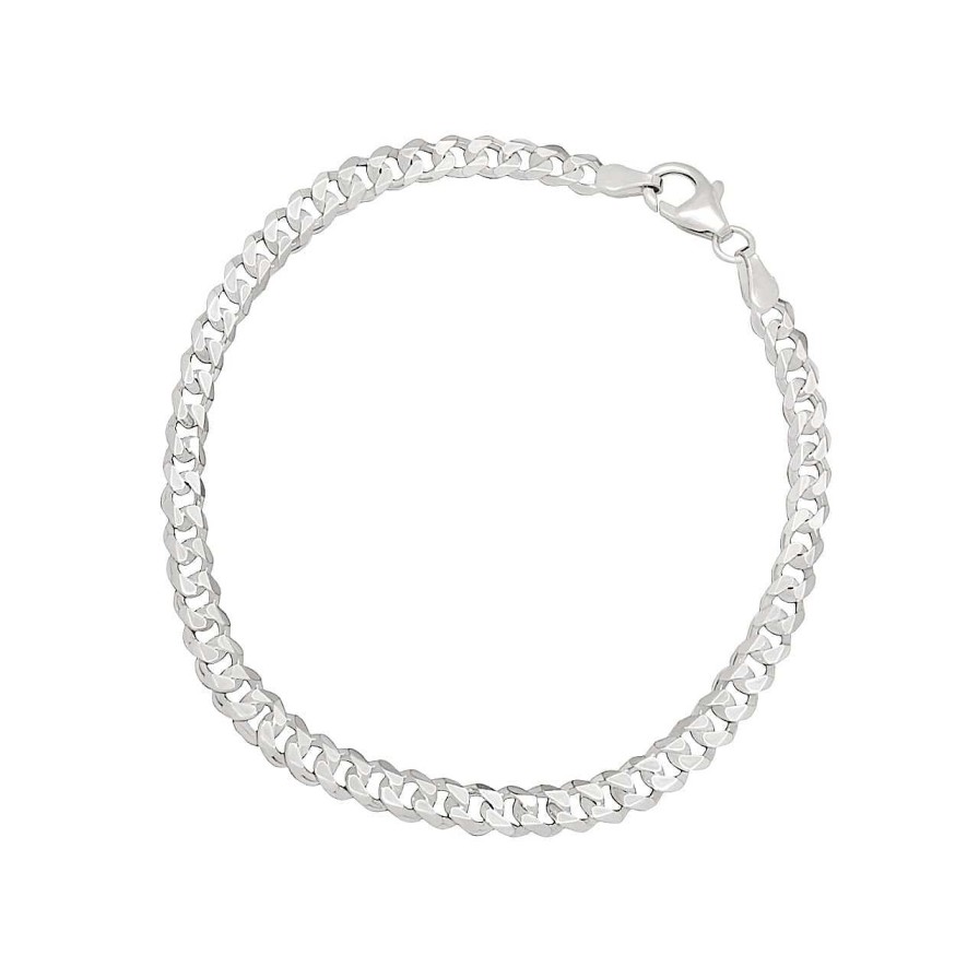 Men CANDY | Curb Chain Bracelet Hemera 4.9 Mm, 925 Sterling Silver