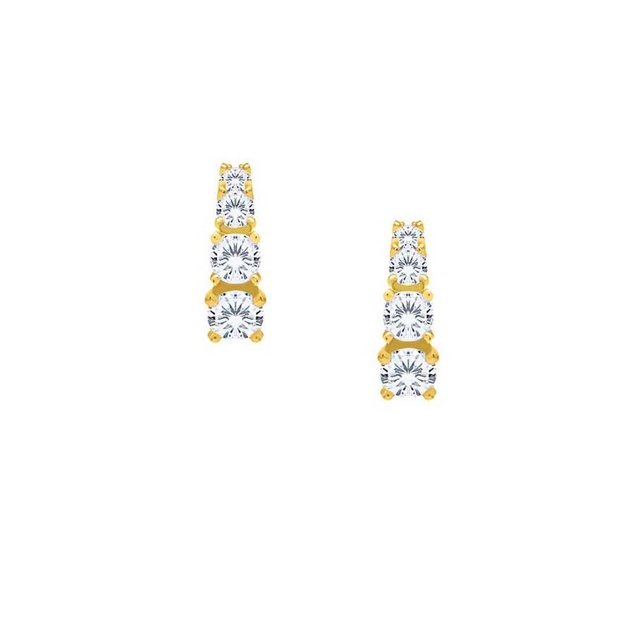 Earrings CANDY | Earrings Zaraza, 925 Sterling Silver, Gold-Plated