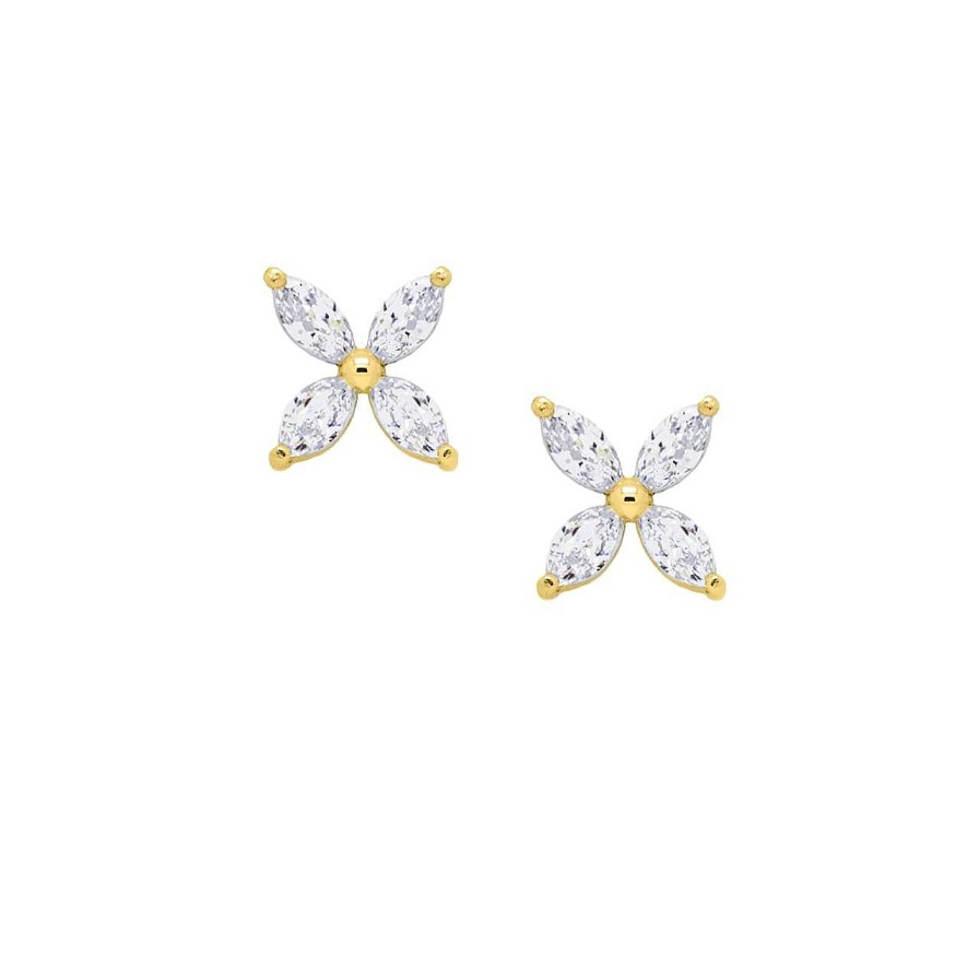 Earrings CANDY | Earstuds Celia, 925 Sterling Silver, Gold-Plated