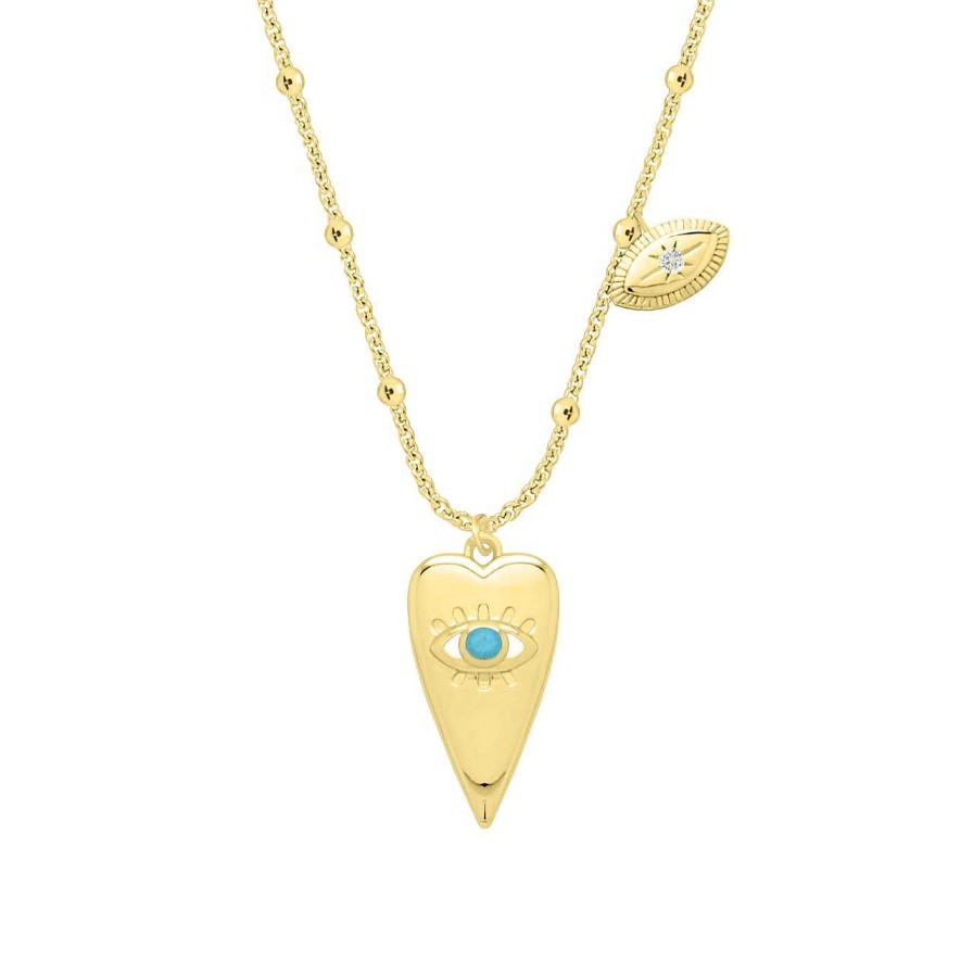 Necklaces CANDY | Necklace Nazar Eye, 925 Sterling Silver, Gold-Plated