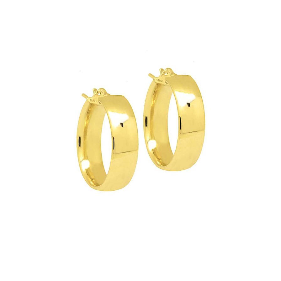 Earrings CANDY | Hoop Earrings Tommy, 925 Sterling Silver, Gold-Plated