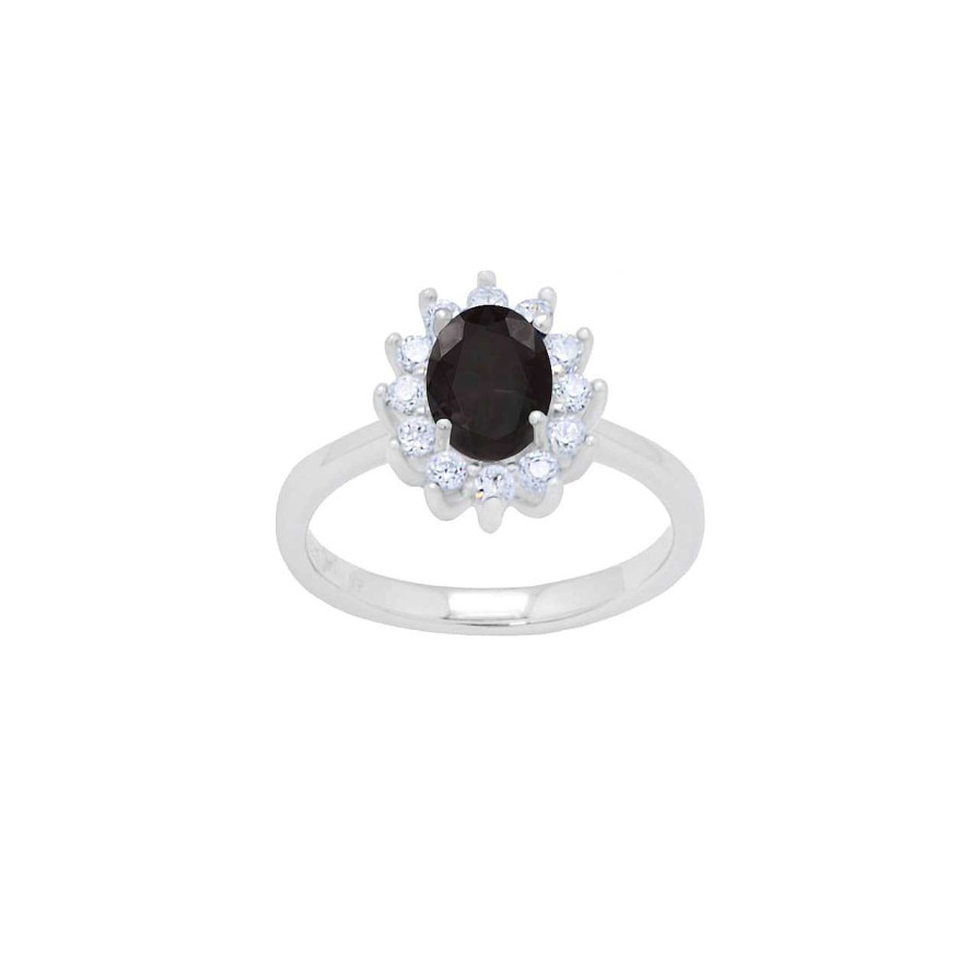 Rings CANDY | Ring Royal, 925 Sterling Silver, Black