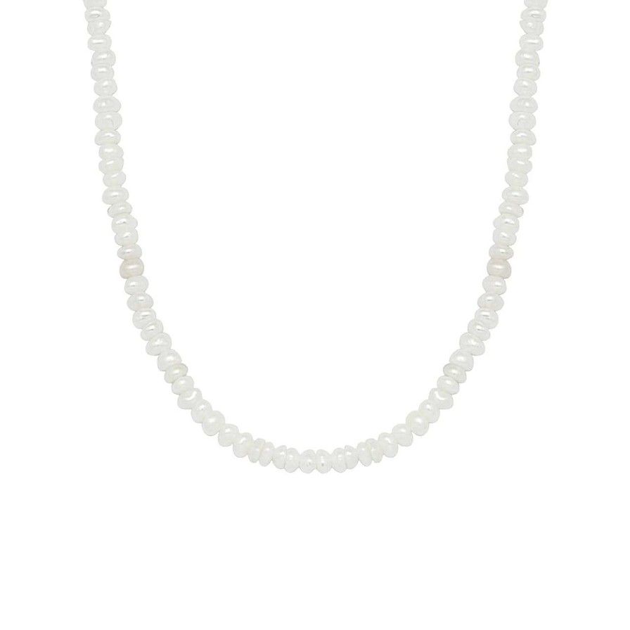 Necklaces CANDY | Pearl Necklace Marea, 925 Sterling Silver, Gold-Plated