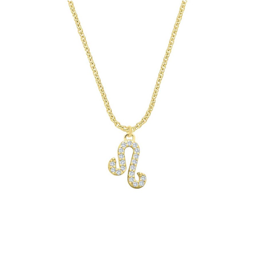 Necklaces CANDY | Necklace Zodiac Leo, 925 Sterling Silver, Gold-Plated