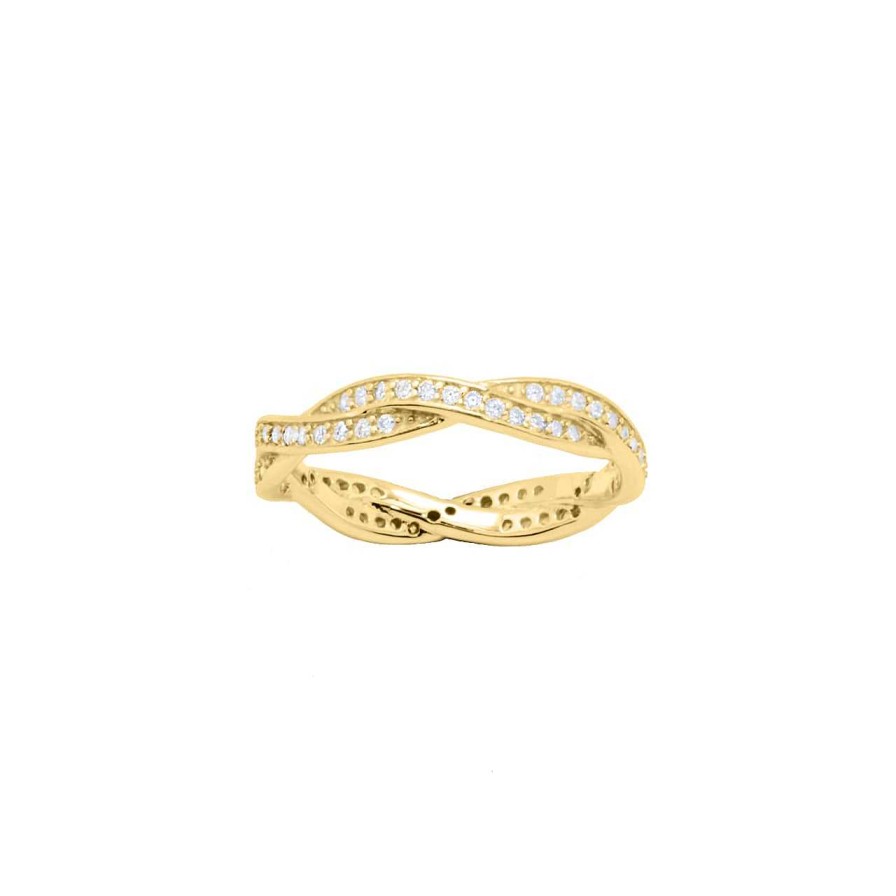 Rings CANDY | Ring Nova, 925 Sterling Silver, Gold-Plated