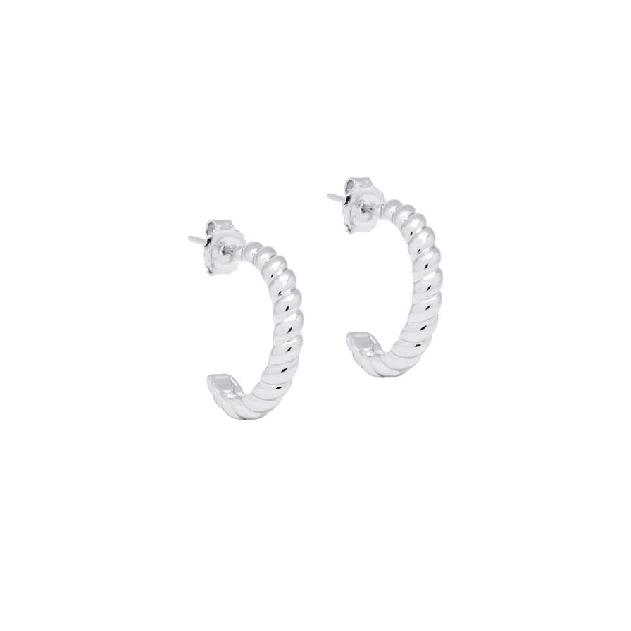 Earrings CANDY | Hoop Earrings Twist, 925 Sterling Silver