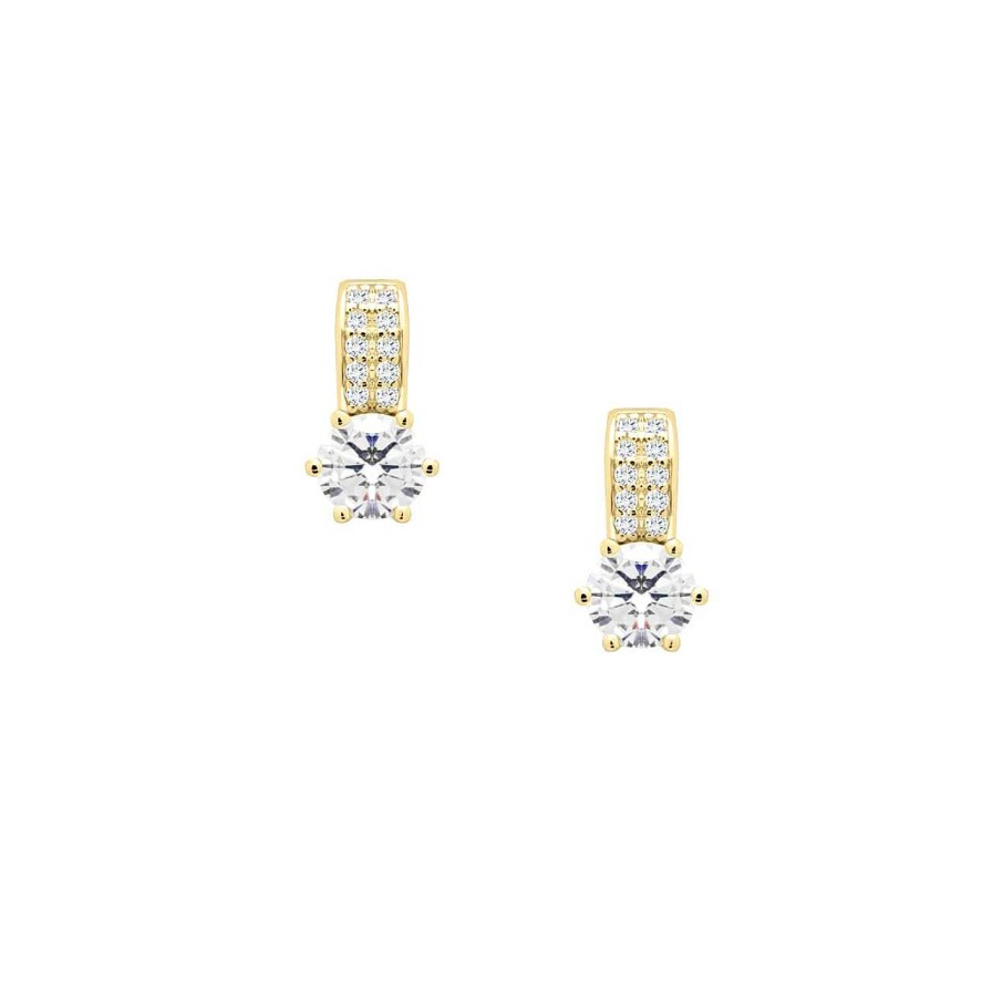 Earrings CANDY | Earstuds Mello, 925 Sterling Silver, Gold-Plated