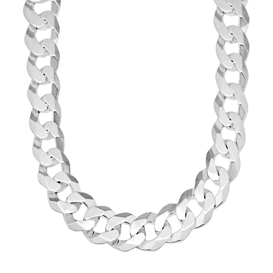 Men CANDY | Curb Chain Necklace Hemera 18.4 Mm, 925 Sterling Silver