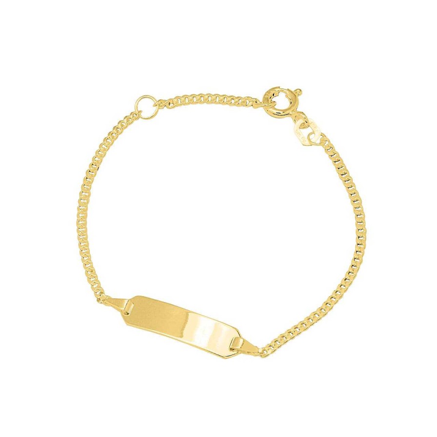 Children CANDY | Children'S Id Bracelet Neni, 925 Sterling Silver, Gold-Plated