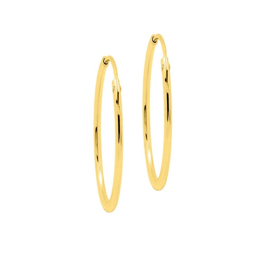 Earrings CANDY | Hoop Earrings Adara Xl, Sterling Silver 925, Gold-Plated