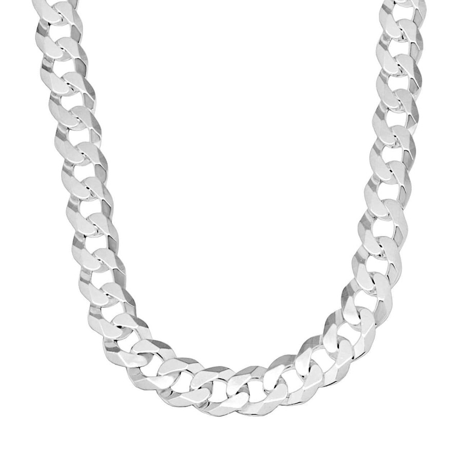 Men CANDY | Curb Chain Necklace Hemera 14.0 Mm, 925 Sterling Silver