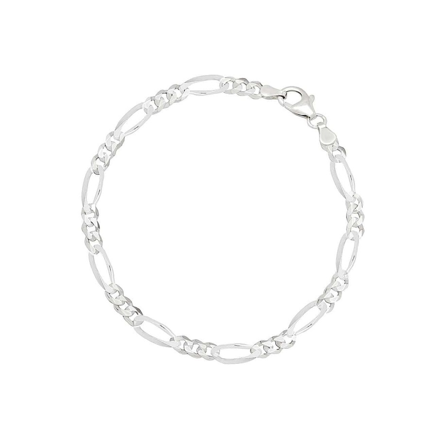 Men CANDY | Figaro Bracelet Aigle 3.4 Mm, 925 Sterling Silver