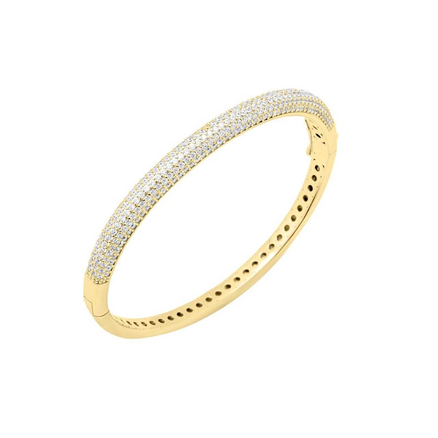 Bracelets CANDY | Bangle Mavi, 925 Sterling Silver, Gold-Plated