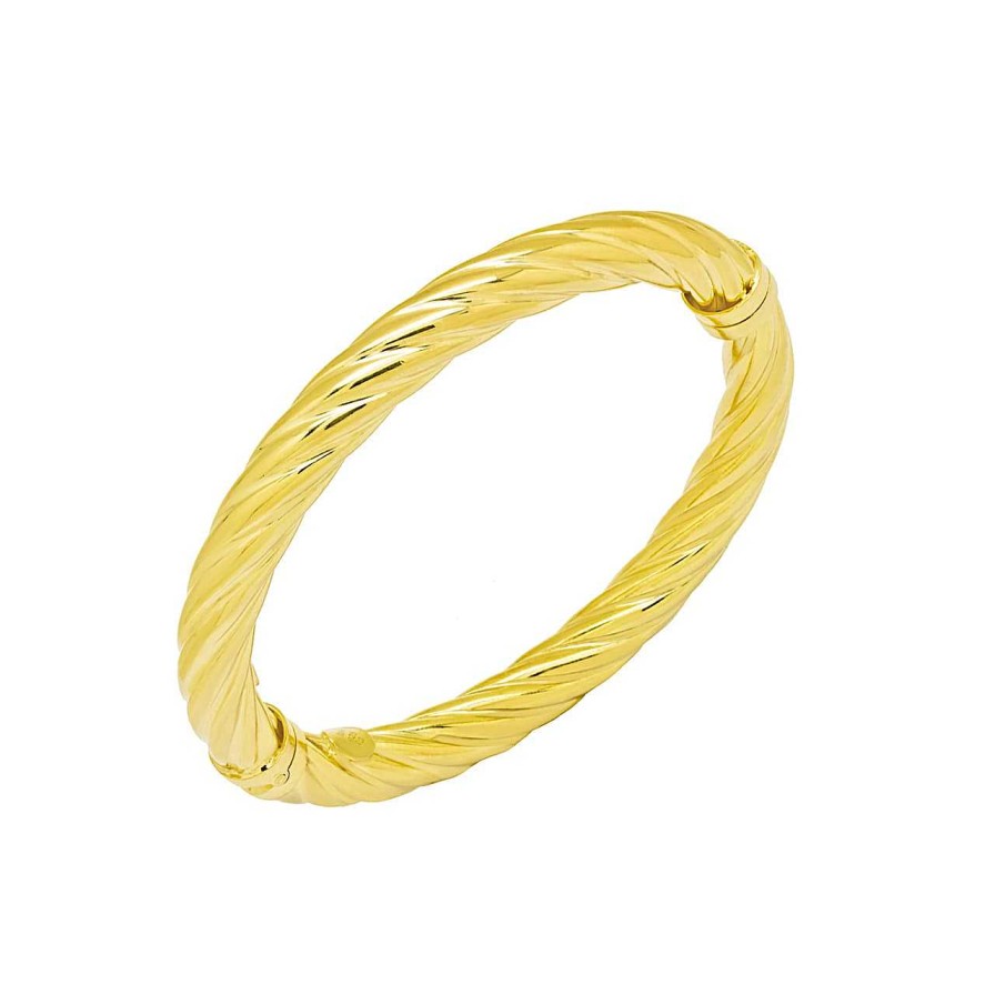 Bracelets CANDY | Bangle Dunn, 925 Sterling Silver, Gold-Plated