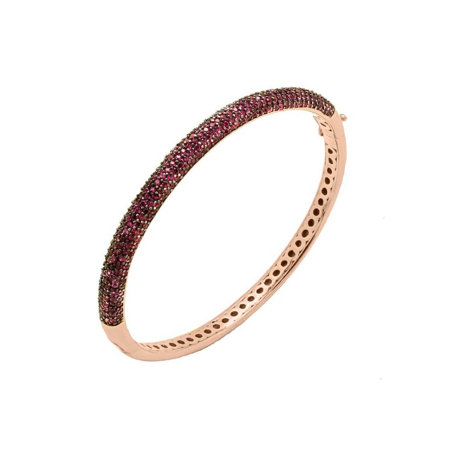 Bracelets CANDY | Bangle Mavi, 925 Sterling Silver, Rose Gold Plated