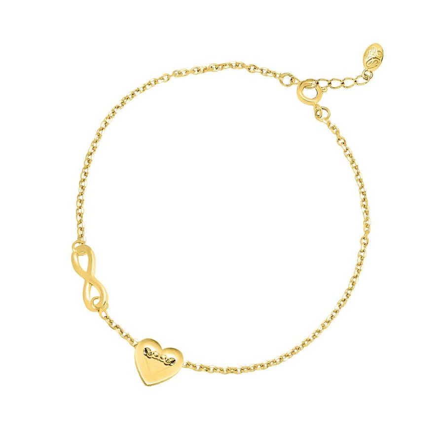 Bracelets CANDY | Bracelet Vega Infinity, 925 Sterling Silver, Gold-Plated