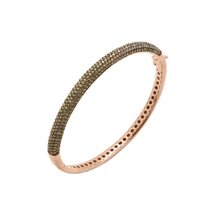 Bracelets CANDY | Bangle Mavi, 925 Sterling Silver, Rose Gold Plated