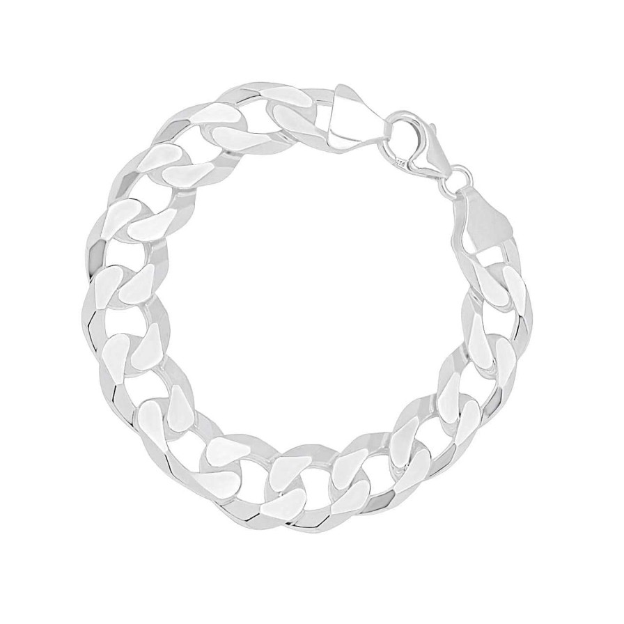 Men CANDY | Curb Chain Bracelet Hemera 14.0 Mm, 925 Sterling Silver