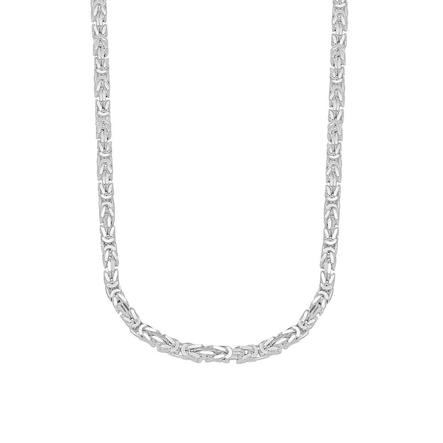 Men CANDY | Byzantine Chain Necklace Heracles 3.8 Mm, 925 Sterling Silver