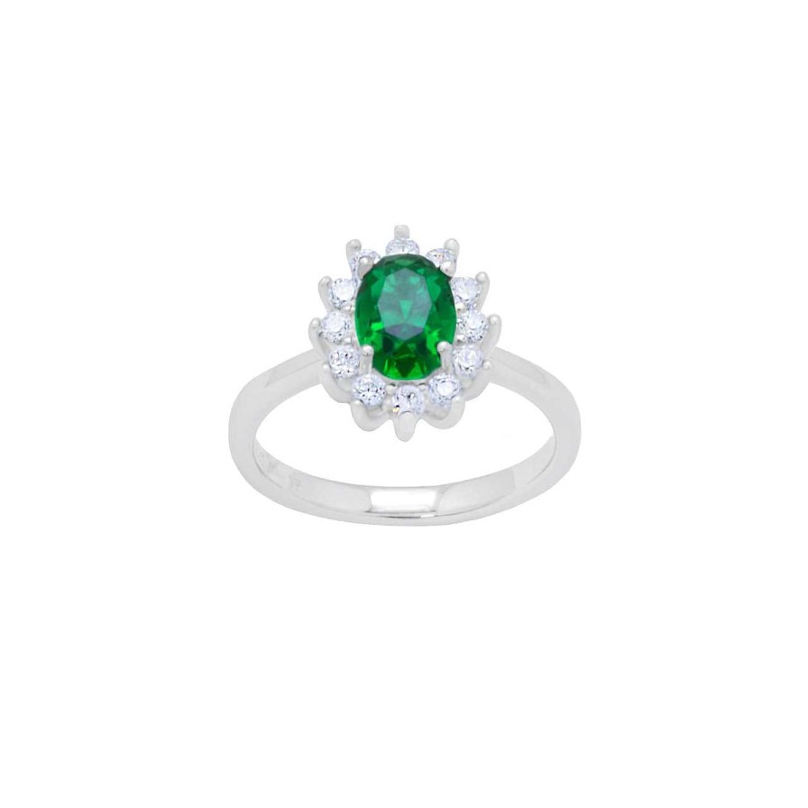 Rings CANDY | Ring Royal, 925 Sterling Silver, Green