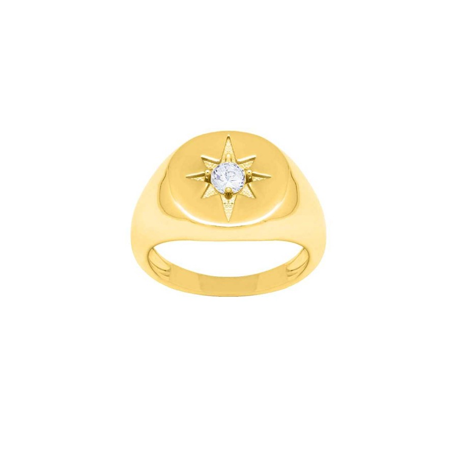 Rings CANDY | Ring Aura, 925 Sterling Silver, Gold-Plated