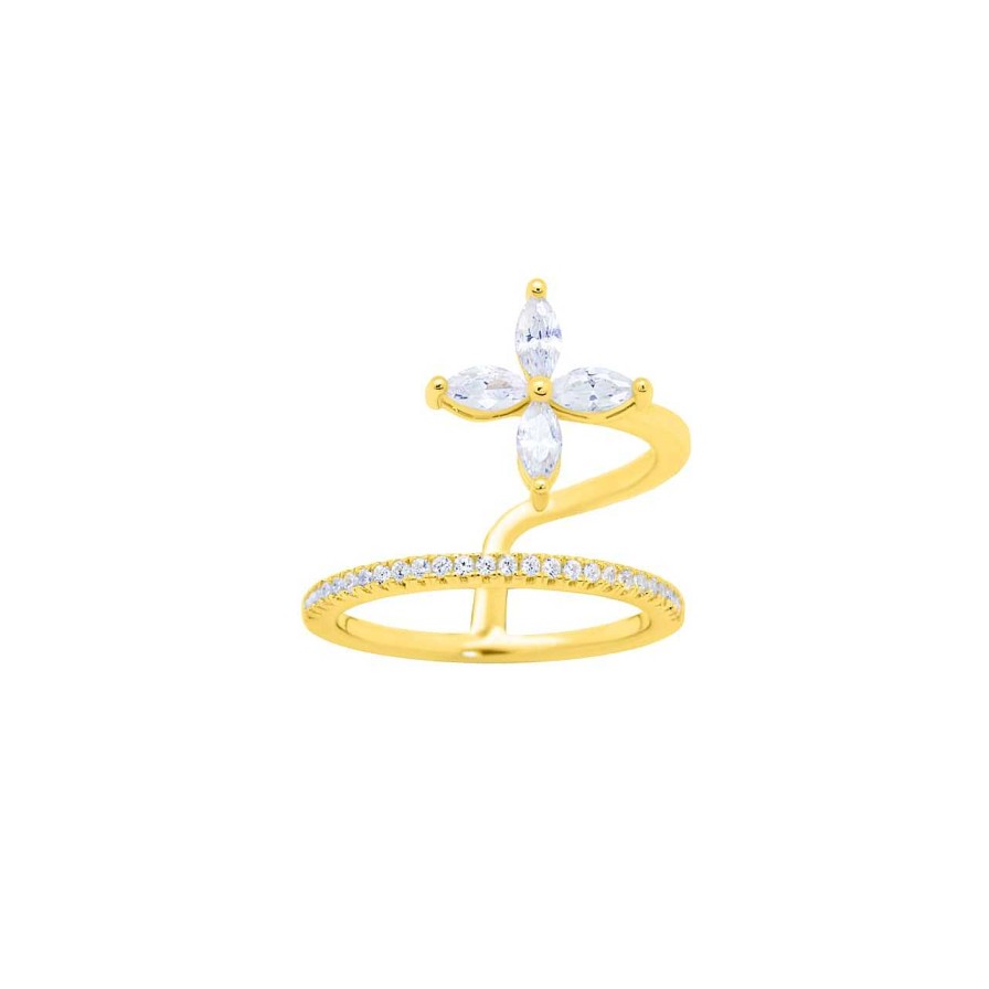 Rings CANDY | Ring Celia, 925 Sterling Silver, Gold-Plated