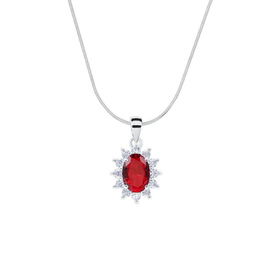 Necklaces CANDY | Necklace Royal, 925 Sterling Silver, Red