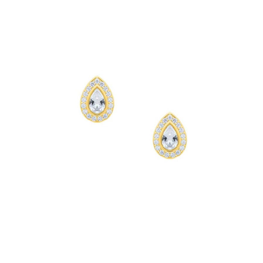 Earrings CANDY | Earrings Fiona, 925 Sterling Silver, Gold-Plated