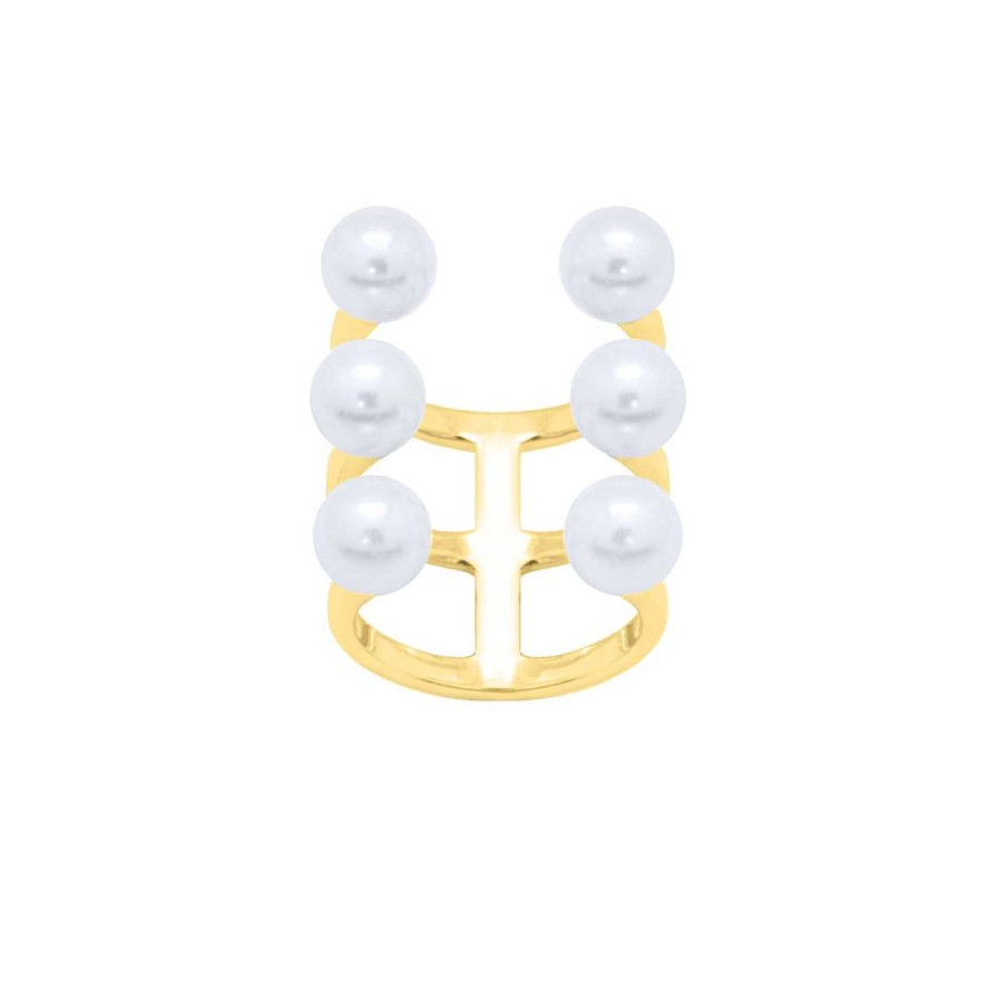 Rings CANDY | Ring Allegra Bold, 925 Sterling Silver, Gold-Plated