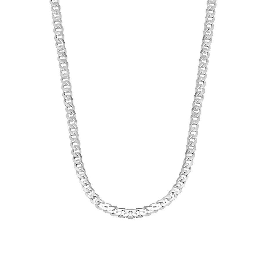 Men CANDY | Curb Chain Necklace Hemera 4.9 Mm, 925 Sterling Silver