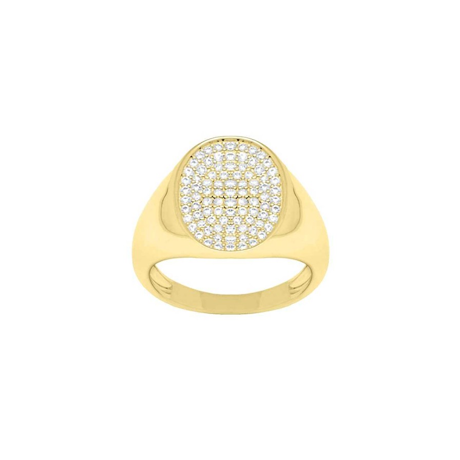 Rings CANDY | Ring Zeta, 925 Sterling Silver, Gold-Plated