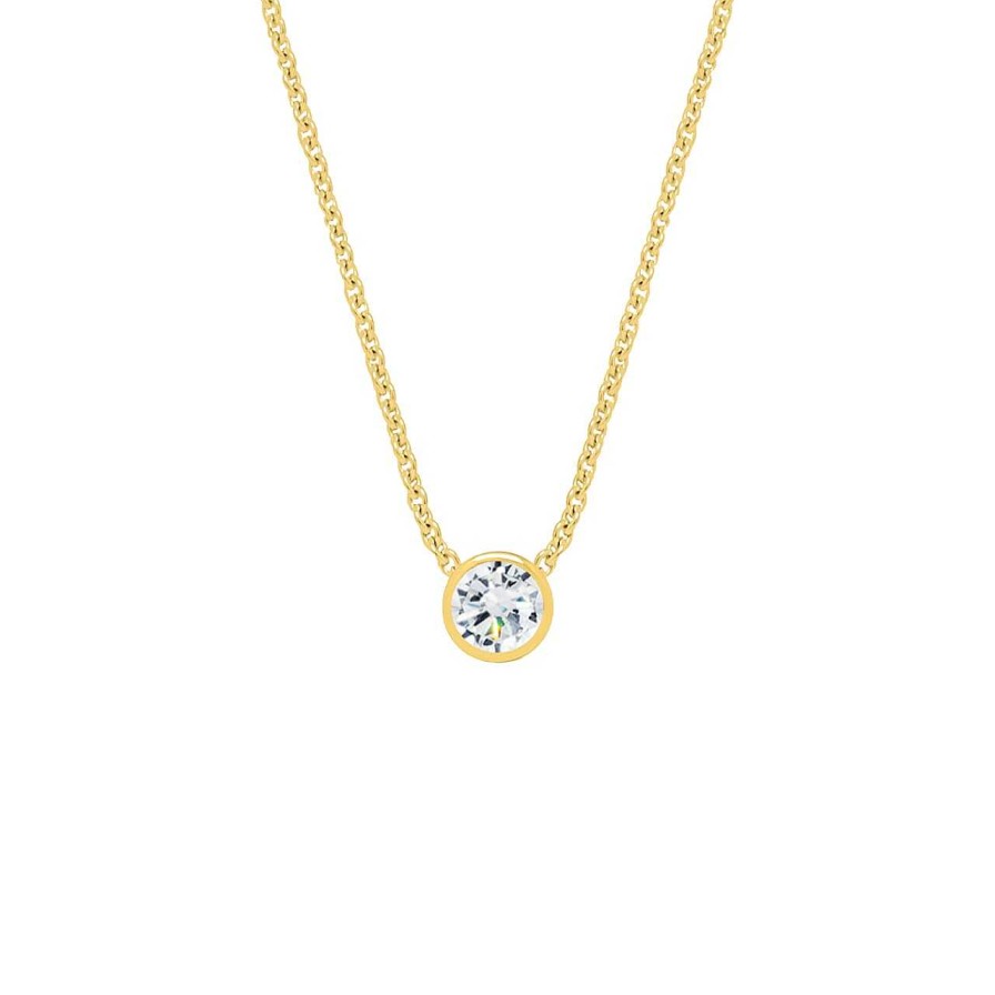 Necklaces CANDY | Necklace Sheer Bliss 7 Mm, 925 Sterling Silver, Gold-Plated