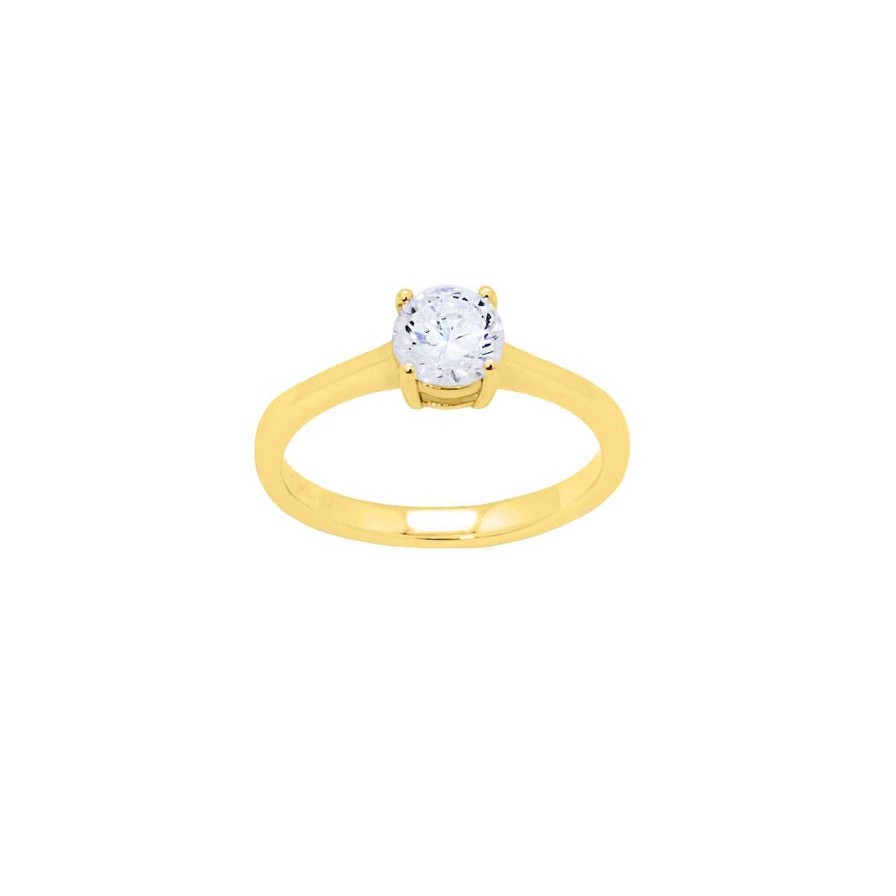 Rings CANDY | Ring Demure, 925 Sterling Silver, Gold-Plated