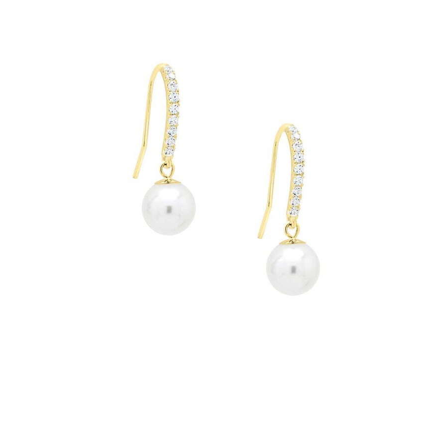 Earrings CANDY | Earrings Ronda, 925 Sterling Silver, Gold-Plated